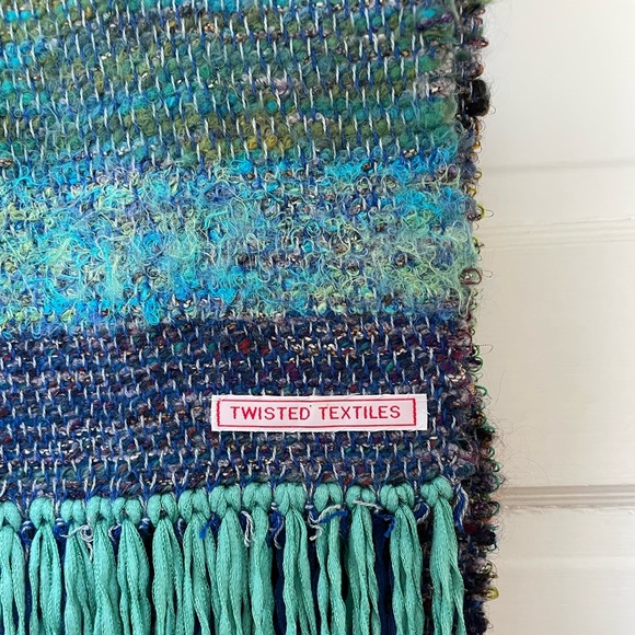 Twisted Textiles Handwoven Scarf 78” - Picture 2 of 6